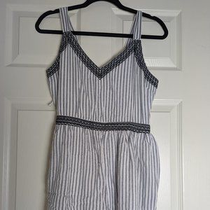 Womens striped tank top short romper